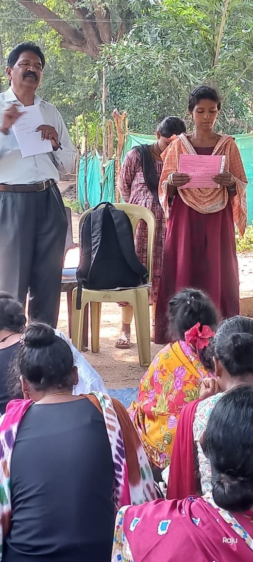 Community discussion with tribal women